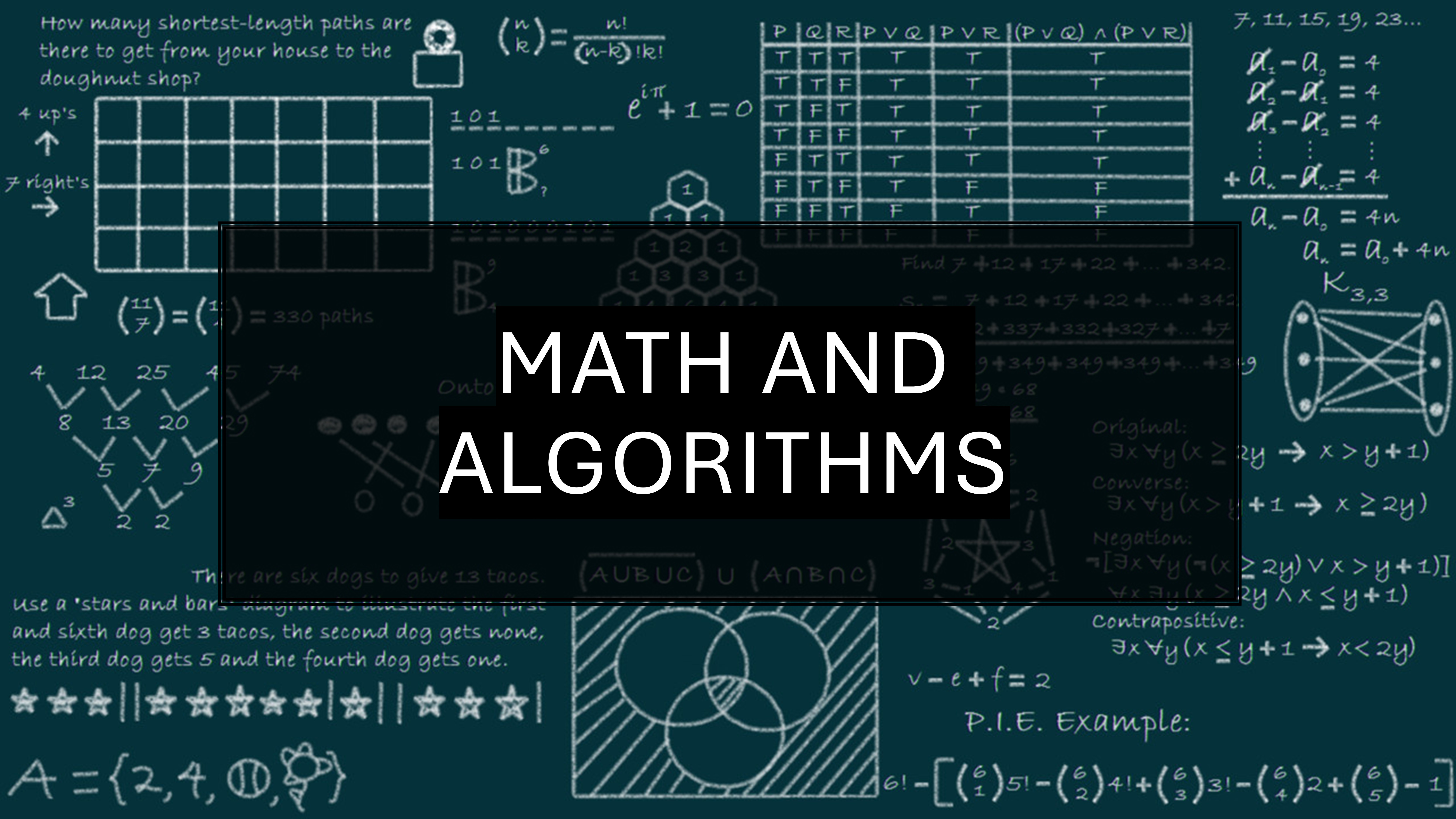 Math and Algorithms